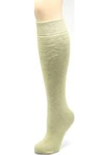 Kışlık Asker Çorabı Havlu Kalın Uzun Konclu Çorap 6 Çift Krem