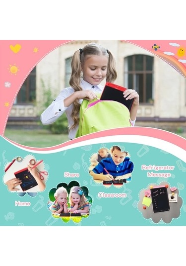 Trendooze Yeşil Gaojunshop01 Eğitici Lcd Yazı Tahtası Çizim Tableti Tek Tıkla Silme Yeşil