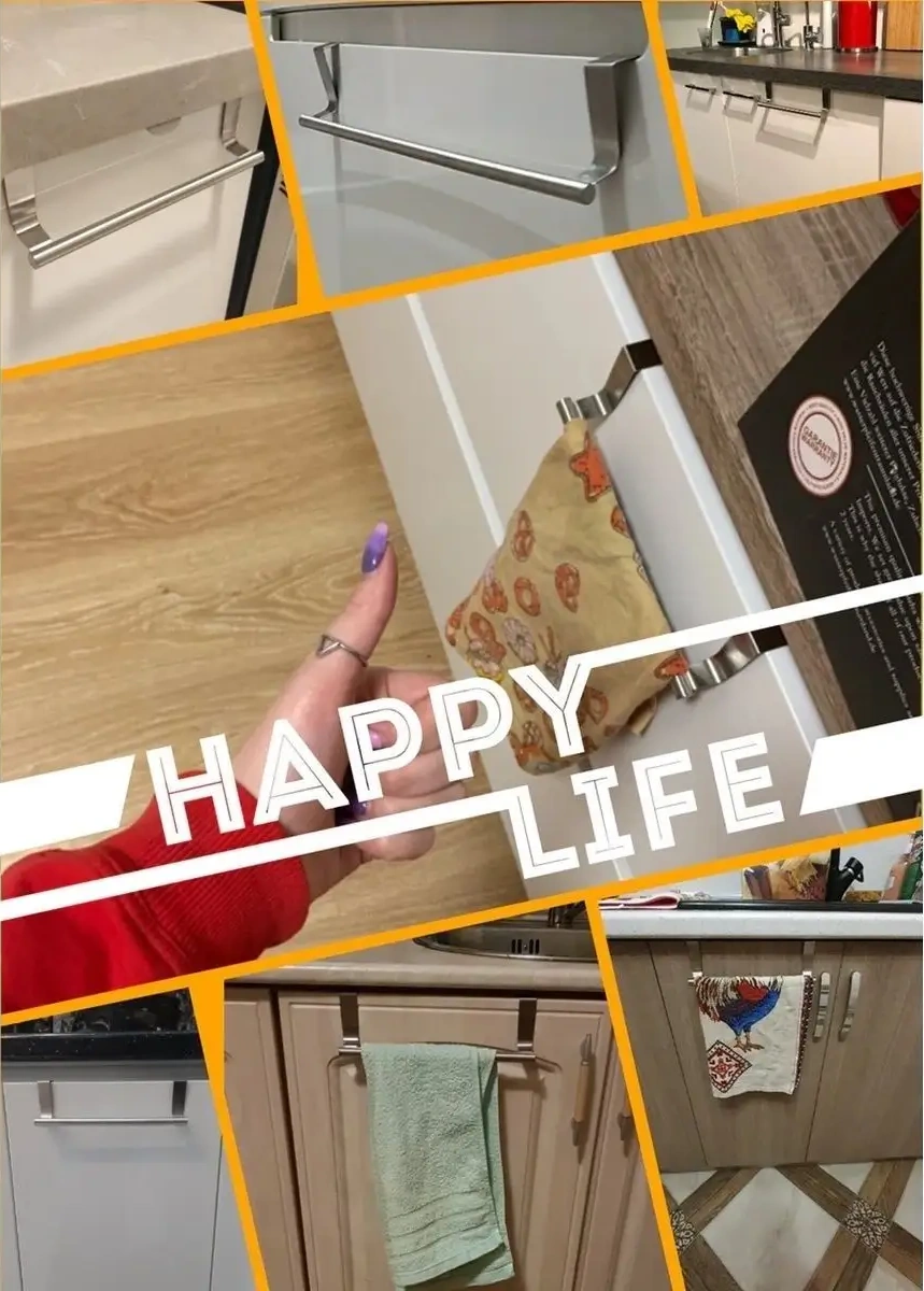 Kastly Kapı İçin Havlu Askı Düzenleyici Mutfak Rafı 12475283 Gri