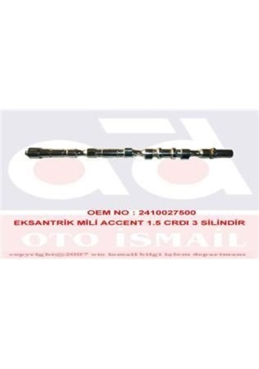 GEMSAFT HIACC01 Eksantrik Mili Accent Admire Getz 1.5 CRDI 3Cyl D3Ea