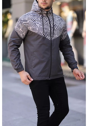 Unisex Kapüşonlu İçi Astarlı Yağmurluk - Kahve Kahve