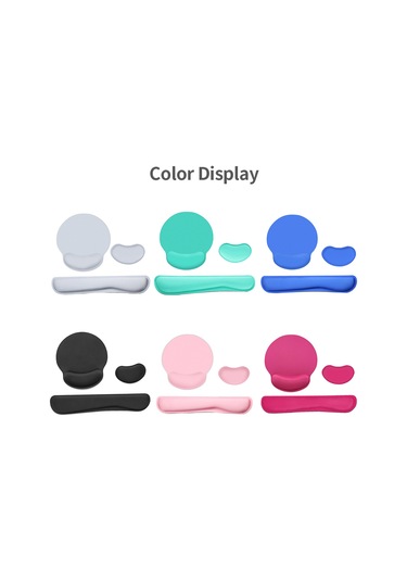 Ergonomik Hafızalı Köpük Klavye Bilek Desteği Mouse,pembe
