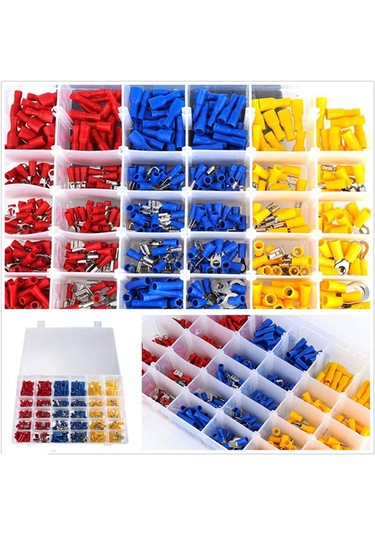 Honmex 720 Adet T2 Bakır Islak Bağlantı Terminali Seti - Sarı,kırmızı,mavi - Kablolar İçin İletkenlik Artırıcı Uyumlu Bağlayıcılar