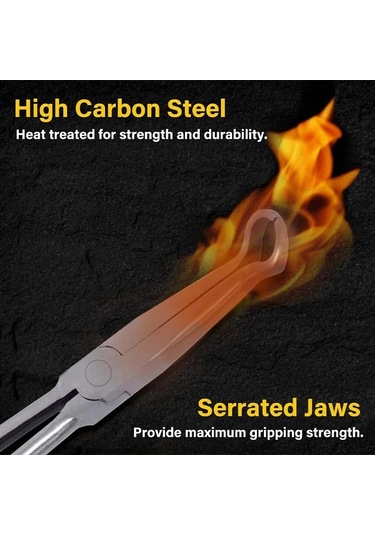 "11" Premium Uzun Erişimli Buji Pensesi - Güvenli Halka Burun