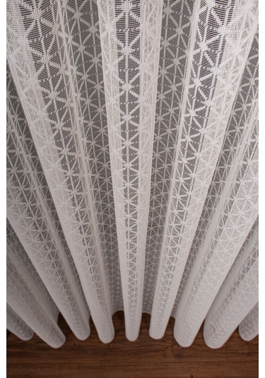 Karo Desen Örme Tül Perde 1139