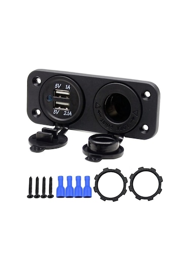 Concord Ch-31 Çift Usb Girişli 1a 2.1a Usb Araç Şarj