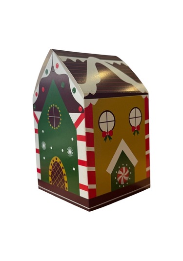 Yılbaşı Hediye Kutusu Sarı Ev 12'li