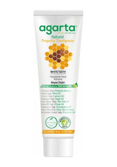 Agarta Doğal Propolis Özlü Diş Macunu 100 ML