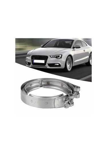 Konesam 2.5 İnç 63mm V Tipi Turbo Egzos Klampsı - Araç/motosiklet Uyumlu, Yüksek Dayanıklı, M6 Vida İle Kolay Kurulum