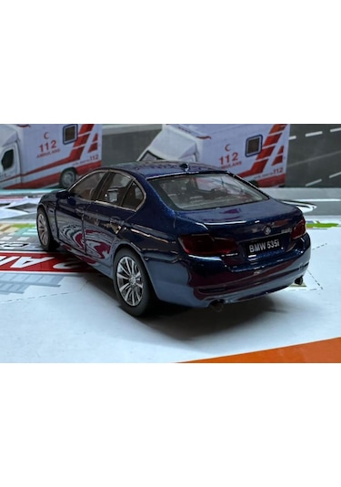 Oyuncak Metal Model Araba 1/36 Çek Bırak Bmw 535i Lacivert