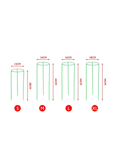 Tenfowee Bitki Desteği Ayağı, Orkide Ve Sukulentler İçin Yaprak Tutucu, 12 Cm Çapında S Boy, 3'lü Paket