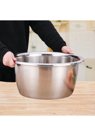 Suntek Paslanmaz Çelik Havza Konteyner Büyük Çamaşır 24cm