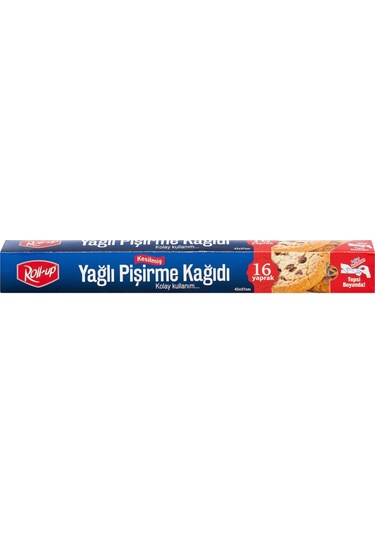 Roll-Up Yağlı Pişirme Kağıdı Kesilmiş 16 Yaprak 42X37Cm