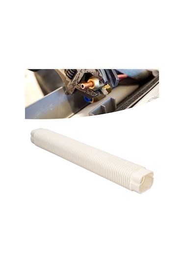 Dofolink Pvc Esnek Klima Boru Kapağı - Mini Split Ve Merkezi Klima Sistemleri İçin Uygun 1-2 Hp - Koruyucu Ve Estetik