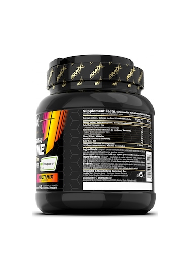 Amix Black Line Creatine Creapure 2500mg 60 Chewable Tabs Zero Su