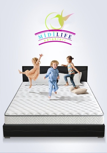 Uzunbebe Midilife Smartbed 100X200 Ortopedik Yaylı Visco Yatak Visco Yatak
