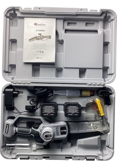 Kvs 8000 Akülü Budama Testeresi Çift Bataryalı 8 -160 Mm