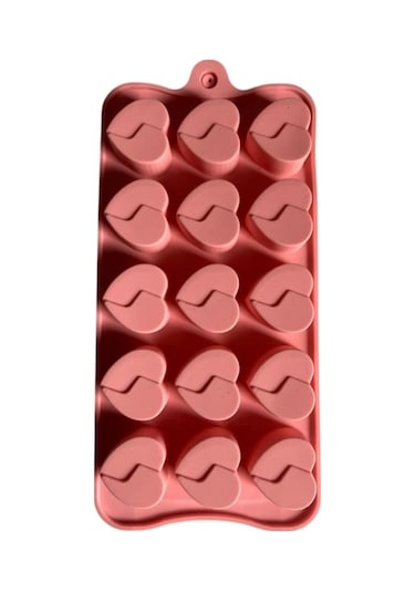 Silikon Çikolata Kalıbı Kalp 21 11 Cm
