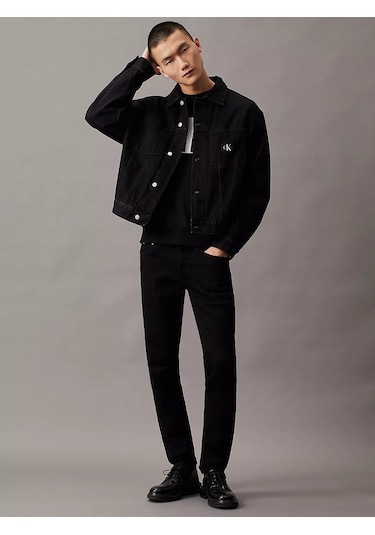 Calvin Klein Erkek Core Monologo Crewneck Sweatshirt-siyah Black