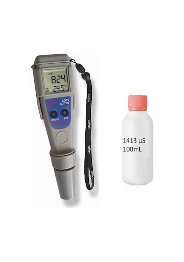 Adwa Ad31 Ec Metre Tds Iletkenlik Ölçer 100ML 1413 Μs Kalibrasyo
