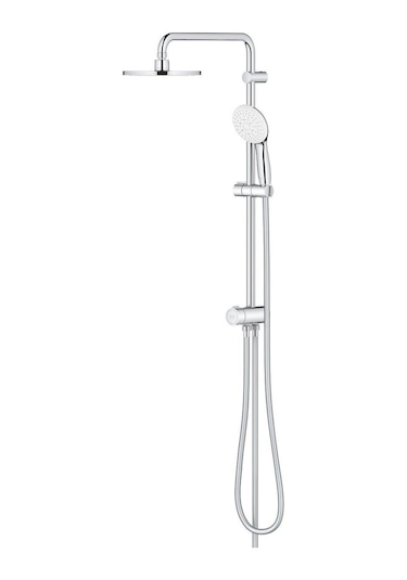 Grohe Tempesta System 200 Duvar Bağlantılı, Divertörlü Duş Sistemi - 27389003 Gümüş