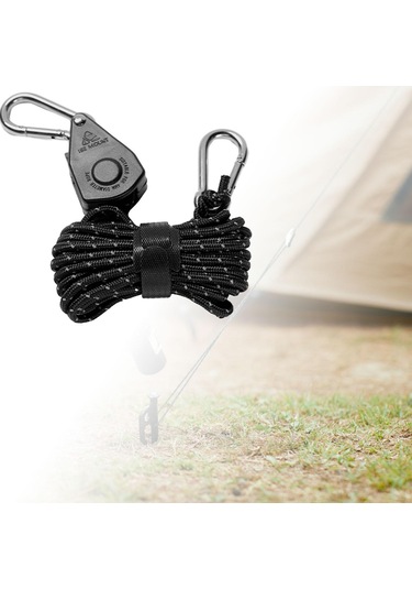 Suntek Cırcırlı Askı Halat Askısı Hızlı Kilitleme Siyah Siyah