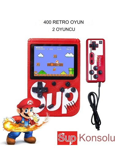 400 Oyunlu Atari Sup Game Box Konsollu Model Tv Bağlanan El Konso