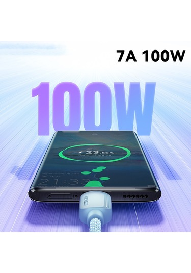 Cbtx Essager 1 M A-C 7 A 100 W T Usb-A Type-c Hızlı Şarj Kablosu