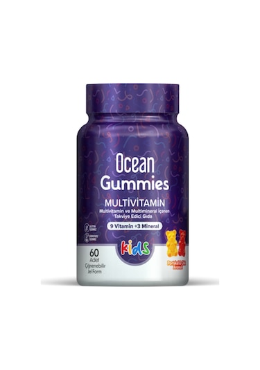 Ocean Gummies Multivitamin 60 Çiğnenebilir Jel Form