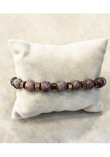 Nursaat Captiva Stell Doğaltaş Erkek Bileklik N11.70205 Siyah