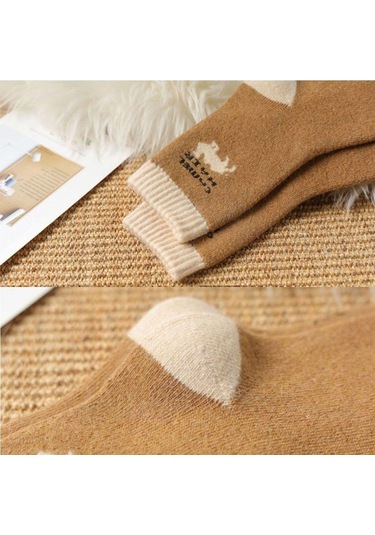 Jmsstore Kışlık Erkek Kalın Çorap - Kahverengi - XL Kahverengi