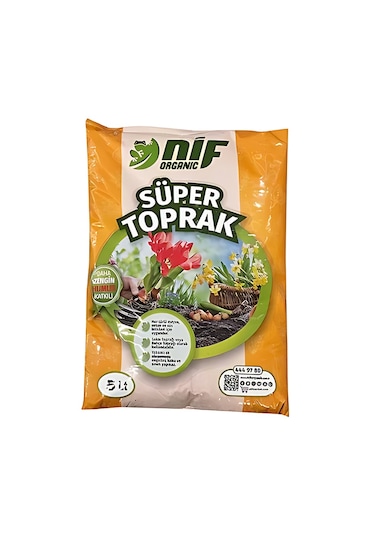 Torf Süper Toprak Organik Gübre, Soluncan Gübresi 5 Litre