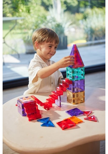 Cleverclixx Stairs Set Manyetik Bloklar, Intense 34 Parça