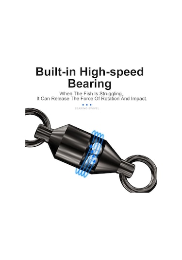 Krallık Rulman Döner Balıkçılık Konnektörü Yüksek Mukavemetli Haddeleme Paslanmaz Çelik Olta Takımı Topu Balıkçılık Aksesuarları