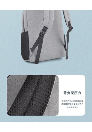 Willowhaven Orta Boy Siyah Günlük Sırt Çantası Oxford Kumaş Siyah