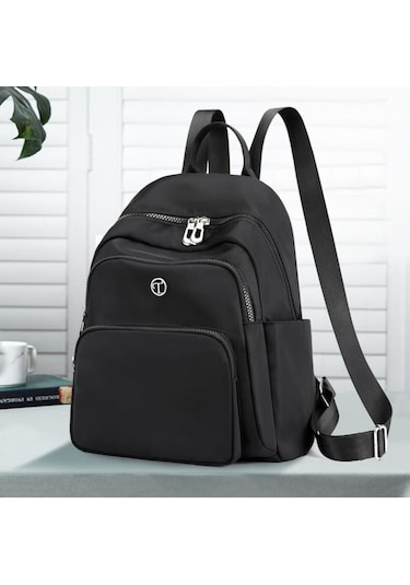 Tl-016 Kadın Sırt Çantası - Siyah 40g Geo Black