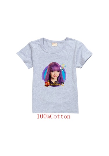 Mınıso Çocuk Karikatür Baskılı T-shirt - Erkek Ve Kız Çocuklar İçin Casual Tişörtbordo Bordo