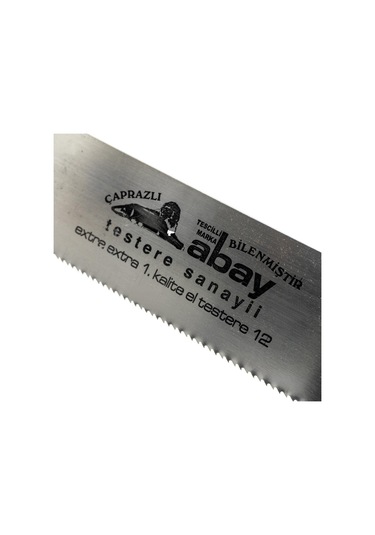 Abay El03 Ekstra Bilenmiş Zıvana El Testere No:12 İnce Diş 30 Cm