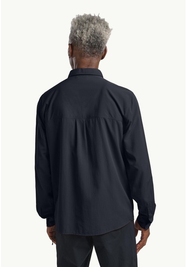 Jack Wolfskin Sierra Canyon Ls M Erkek Gömlek-29676 Lacivert