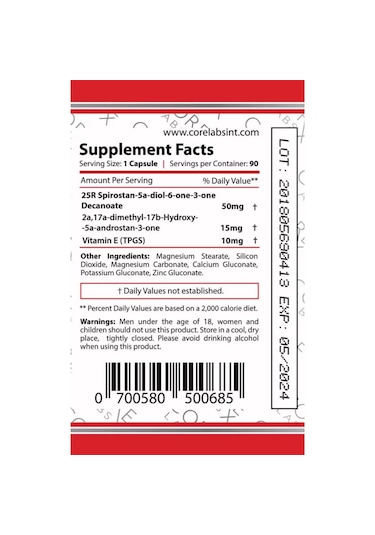 Core Labs Bulk Rx Decanoate 90 Caps Aromasız