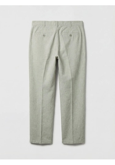 Lc Waikiki Yeşil Regular Fit Keten Karışımlı Erkek Chino Pantolon