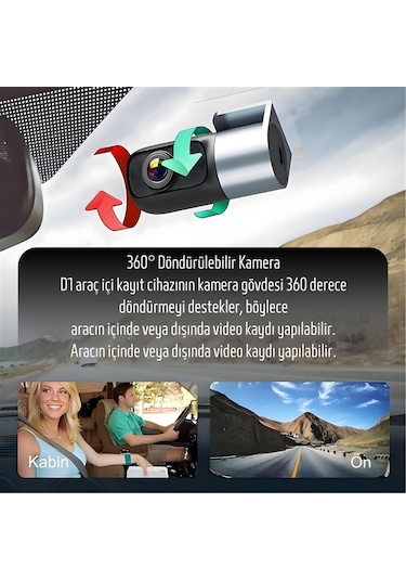 Hikvision Ae-dc4018-d1pro Araç İçi Kamerası 1440p, Wifi, App, Single Channel