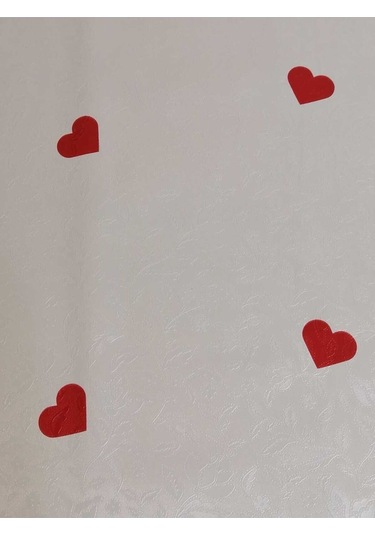 Elyaflı Pvc Muşamba - Desenli Silinebilir Masa Örtüsü 02mrl076g Beyaz