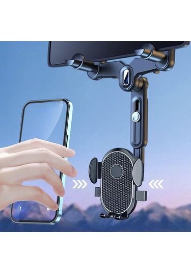 Trendooze Homyl Tüm Telefonlar İçin Dikiz Aynası Tutak, 27,6x19,6cm, Kullanıcı Dostu Montaj 27,6cmx19,6cmx6cm