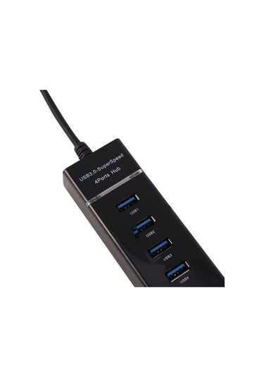 Springsun Usb 3.0 4 Port Hub - 5gbps Hızlı Veri Transferi - Usb 2.0/1.1 Uyumlu - Dış Güç Gerektirmeyen Siyah Hub