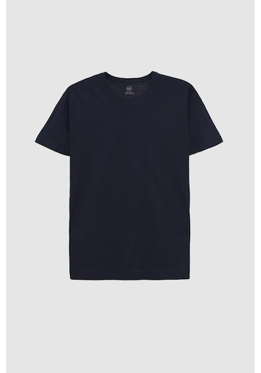 D's Damat Ds Damat Relaxed Fit Lacivert %100 Pamuk T-shirt 6hc14ort02005 Lacivert
