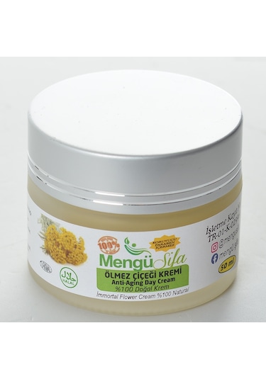 Mengü Şifa Ölmez Çiçeği Kremi Anti Aging Day Krem Altın Otu 50 ML