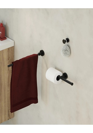 Tecno Black Askı, 2.5cm - Mat Siyah Mat Siyah