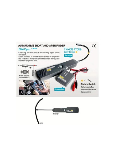 Boatshop1 Em415pro Otomotiv Devamlılık Test Cihazı Lcd Ekranlı Taşınabilir Manuel Ac Dc Güç Testi Hassas Ölçüm Aleti