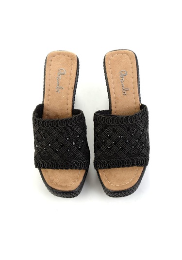 Siyah Kadın Terlik K04823121787 Siyah